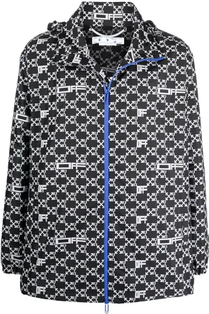 OFF-WHITE All-over logo windbreaker