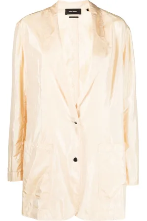 Isabel Marant Crinkled metallic blazer