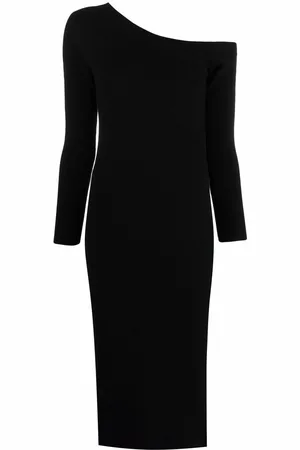 Paula Asymmetric cashmere dress