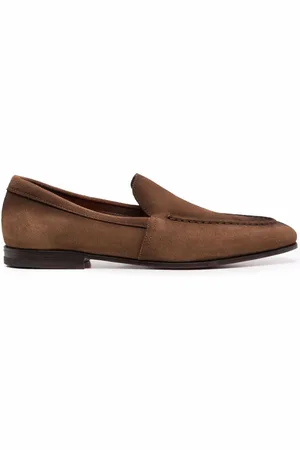 santoni Daisy suede loafers