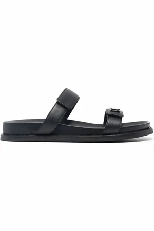 Emporio Armani Double-strap leather sandals