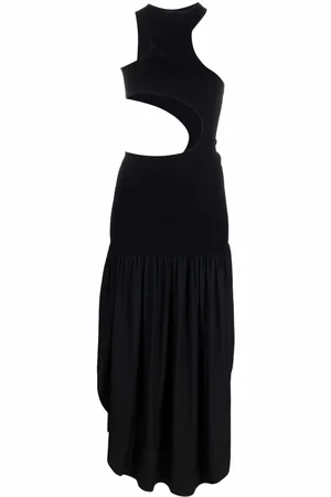 Stella McCartney Cut-out sleeveless asymmetric dress