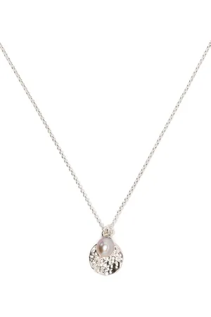 Dower and Hall Hammered-disk peacock gold necklace