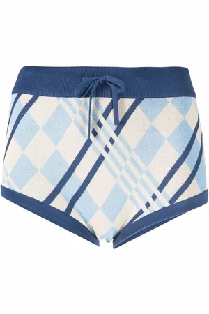 DODO BAR OR Checked knitted shorts