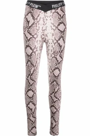 Philipp Plein Snakeskin-print leggings