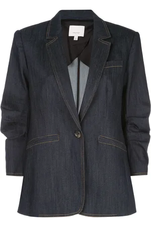 Cinq A Sept Khloe single breasted denim blazer