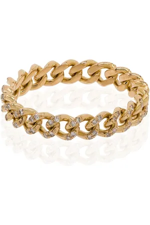 Shay 18kt yellow chain-link diamond ring