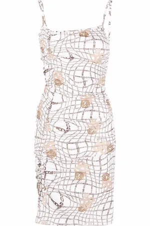 GCDS Chain logo strappy dress