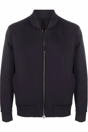 Harris Wharf London Two-pocket zip-up bomber jacket