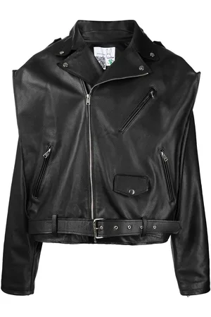 Natasha Zinko Box Leather Motorcycle Jacket