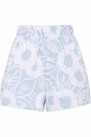 Prada Floral embroidered shorts