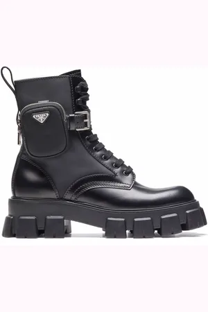 Prada Moonlith pouch-detail ankle boots