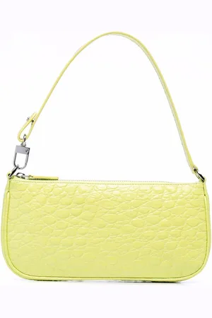By Far Rachel croc-embossed shoulder bag