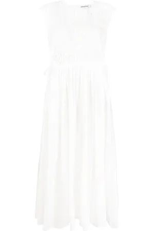 Self-Portrait Macrame Lace Organic Cotton Dress