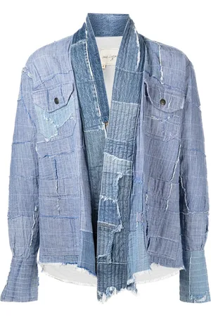 GREG LAUREN Patchwork denim jacket