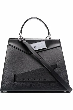 Maison Margiela Snatched leather tote bag