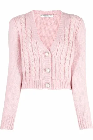 Alessandra Rich Cropped V-neck cardigan