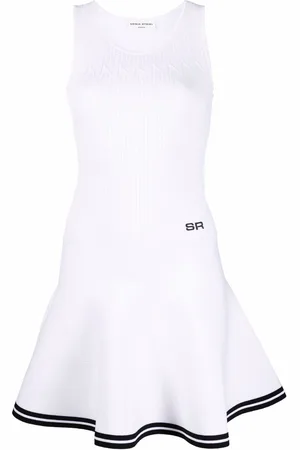 Sonia by Sonia Rykiel Pointelle knit fluted-skirt mini dress