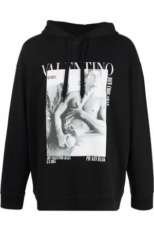 VALENTINO GARAVANI Graphic-print cotton hoodie