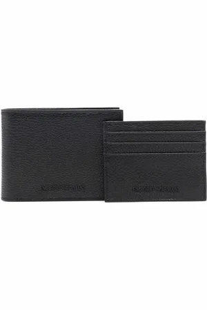 Emporio Armani Logo-embossed leather wallet