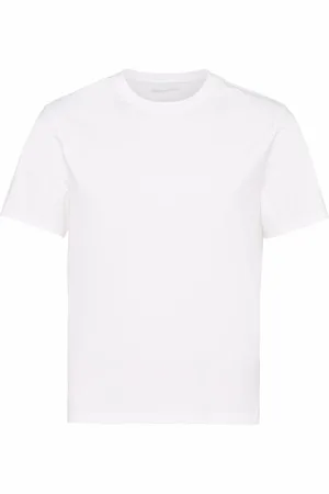 Prada Logo-embroidered cotton T-shirt