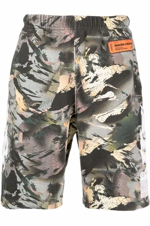 Heron Preston Camouflage-print track shorts