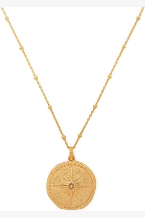 Dower and Hall True North -plated necklace