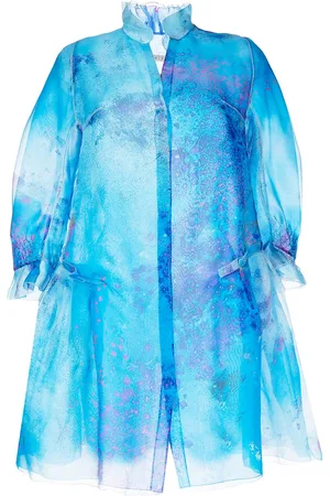 SHIATZY CHEN Flowerful silk puff-sleeve jacket