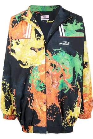 MARTINE ROSE Abstract-print lightweight jacket