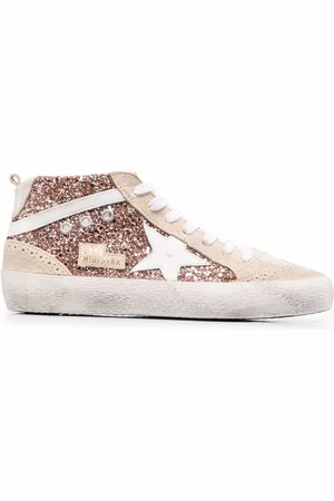 Golden Goose Mid Star glitter sneakers