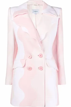 Casablanca Wave-patteern double-breasted blazer