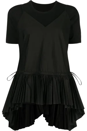 JUUN.J Pleated-hem T-shirt