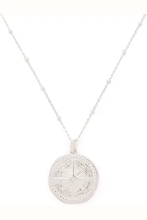 Dower and Hall Engraved compass necklace