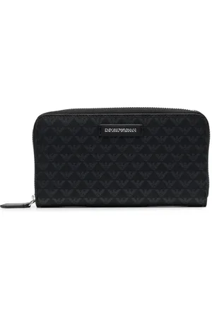 Emporio Armani Logo-print zip-fastening wallet