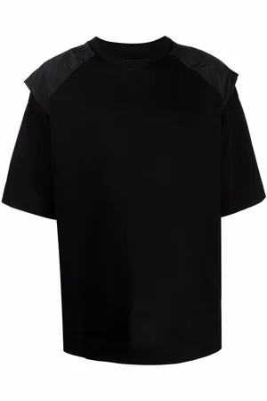JUUN.J Embroidered logo ripstop-back T-shirt