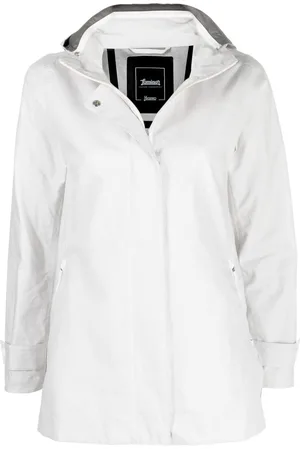 HERNO Linen hooded jacket