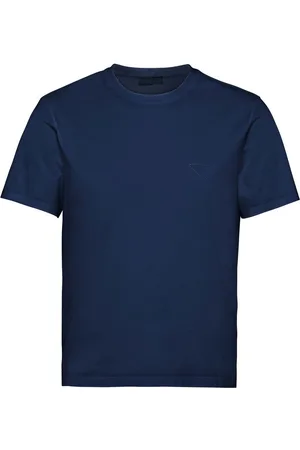 Prada Logo-embroidered cotton T-shirt