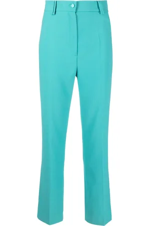HEBE STUDIO High-waisted straight-leg trousers