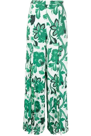 Etro Floral-print wide-leg trousers