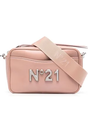 Nº21 Logo-plaque leather crossbody bag