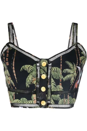 HAYLEY MENZIES Beija-Flor cropped top