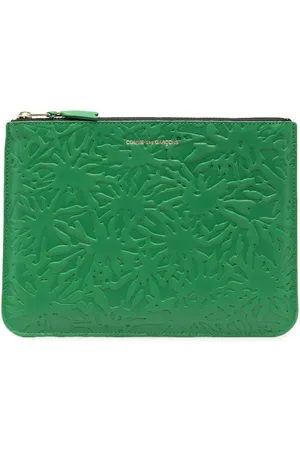 Comme des Garçons Embossed zip-up wallet
