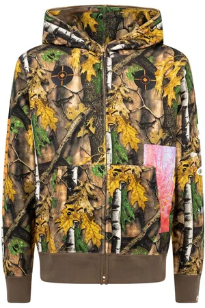 A Bathing Ape Forest Camo Wide full-zip hoodie