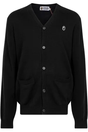 A Bathing Ape X Kid Cudi embroidered-logo cardigan