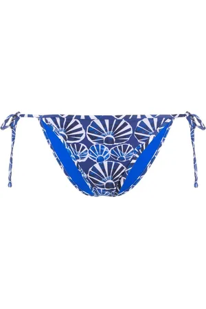 La DoubleJ Graphic-print string bikini bottoms