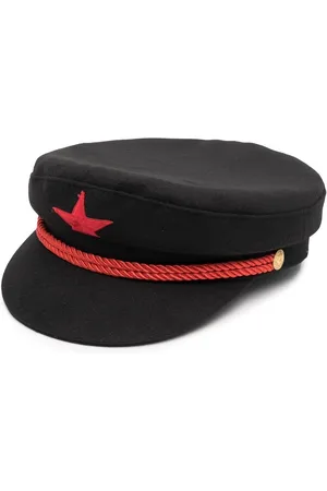 Manokhi Embroidered baker boy cap