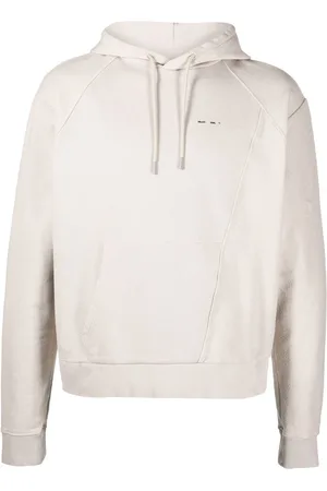HELIOT EMIL Panelled organic cotton hoodie