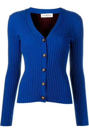 Tory Burch Ribbed-knit button-up cardigan