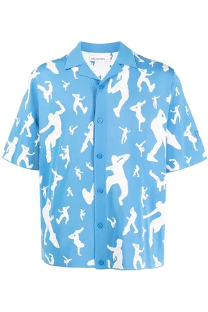 Neil Barrett Jacquard pattern knitted shirt