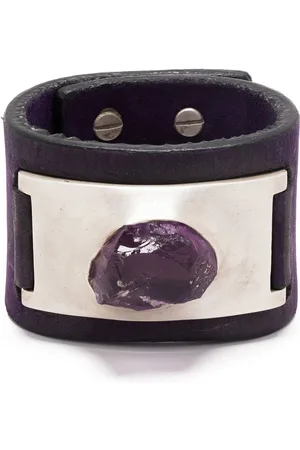 PARTS OF FOUR Amulet amethyst cuff bracelet